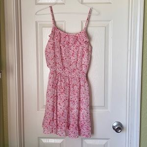 Petite Pink Flower Dress